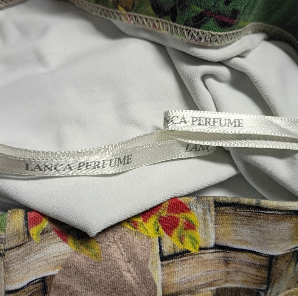 ❤️LANCA PERFUME MIDI PLEATED BACK SKIRT SIGNED LEAVES 26" WAIST - Picture 8 of 8